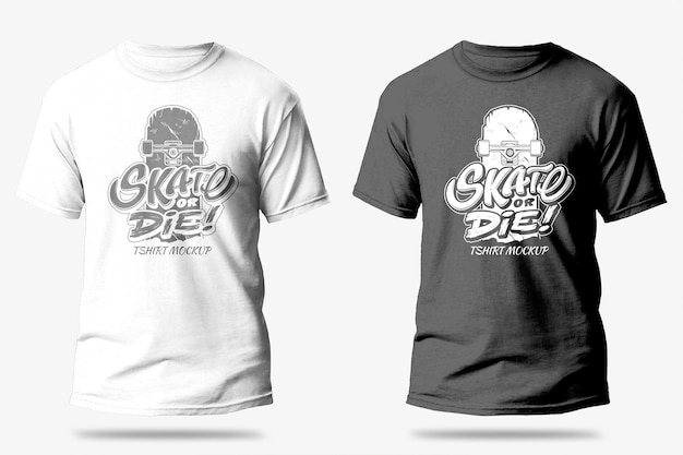 PSD Tshirt 모형 전면 보기 편집 가능한 배경 색상