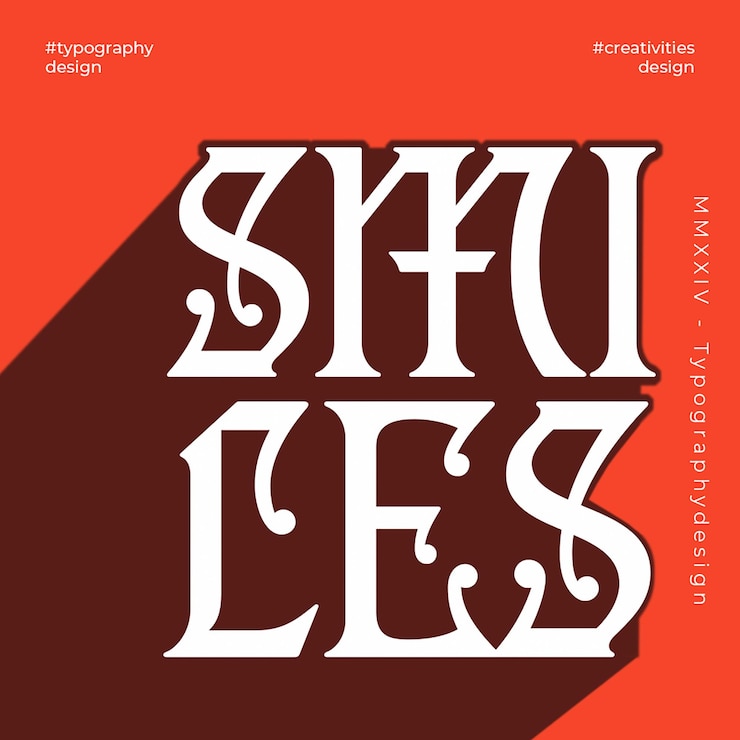 PSD psd typography 3d design on red background instagram post template
