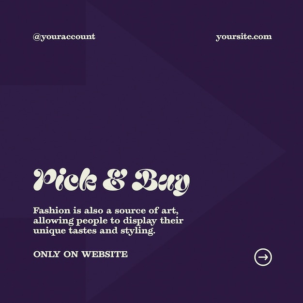 PSD psd typography design voor sociale media en instagram post template