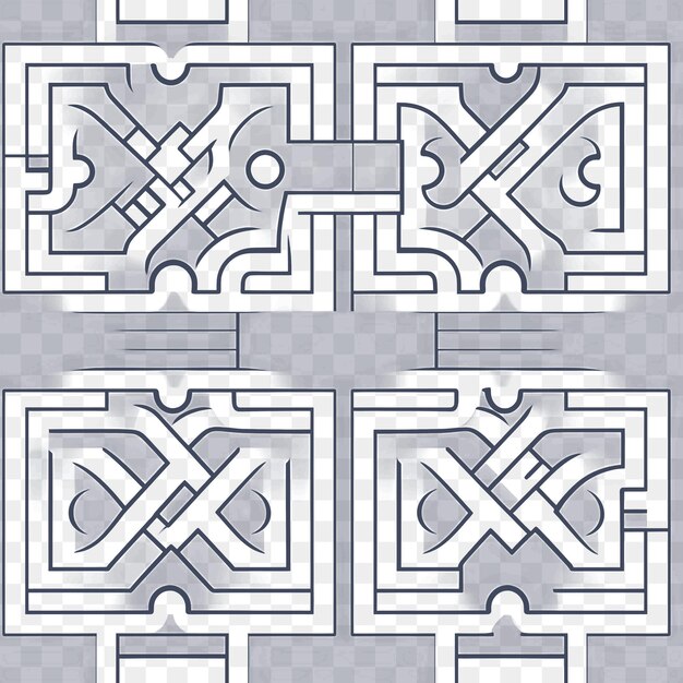 PSD psd unique tile and pattern designs custom tiles and frames for symmetrical art outline scribbles