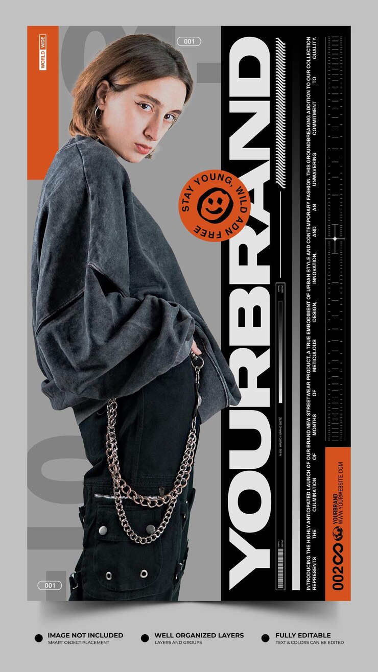 PSD psd urban fashion instagram-verhaalsjablonen