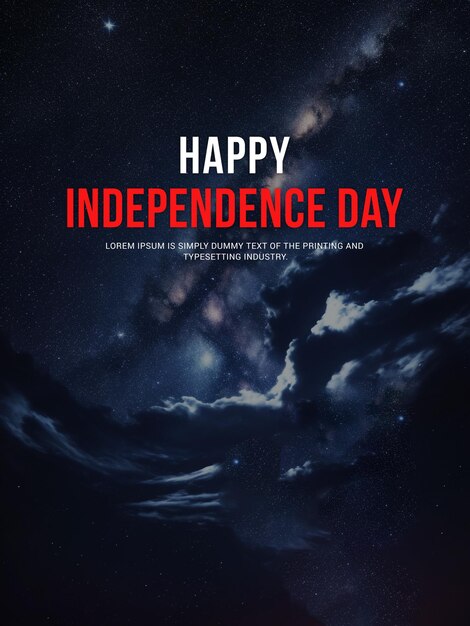 PSD psd usa independence day poster template