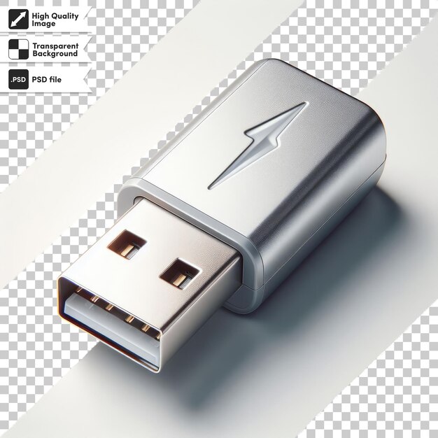 PSD psd usb flash memory on transparent background with editable mask layer