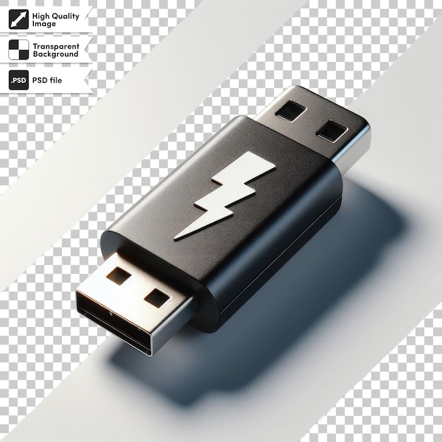 Psd Usb Pamięć Flash Na Przezroczystym Tle Z Edytowalną Warstwą Maski