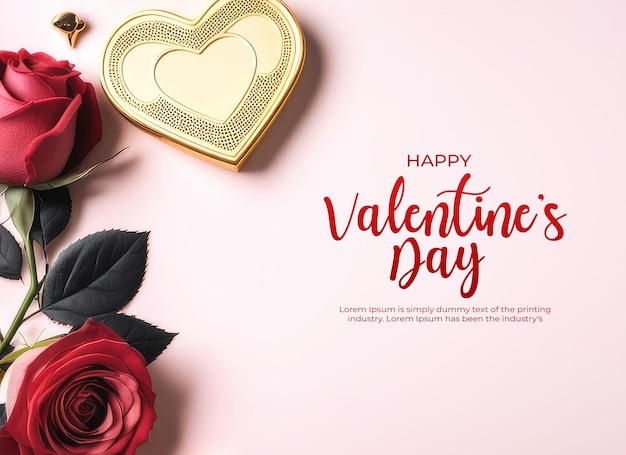 PSD valentine's day background banner template