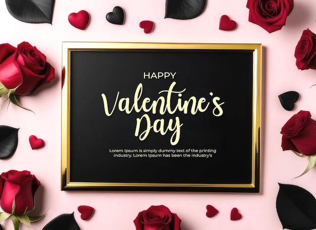 PSD psd valentine's day background banner template