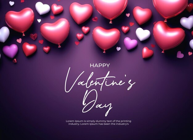 PSD psd valentines day background banner template