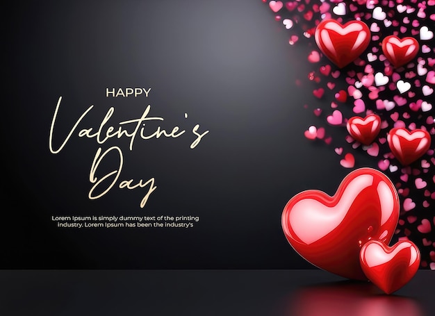 PSD psd valentines day background banner template