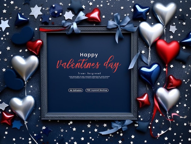 PSD psd valentines frame background