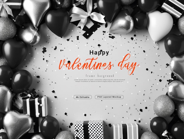 PSD psd valentines frame background