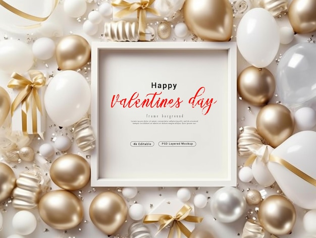 PSD psd valentines frame background