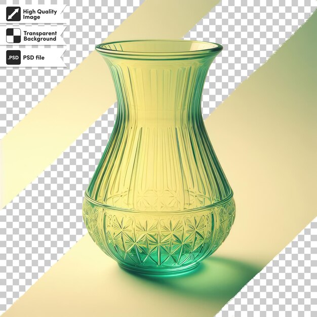 PSD psd valuable antique glass cup on transparent background