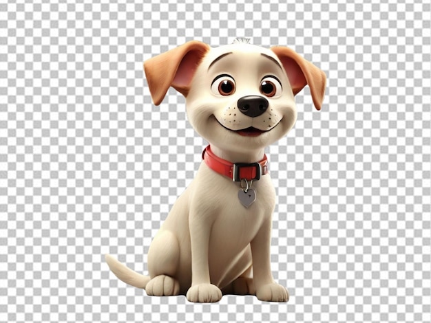 PSD psd van een 3d cartoon dog