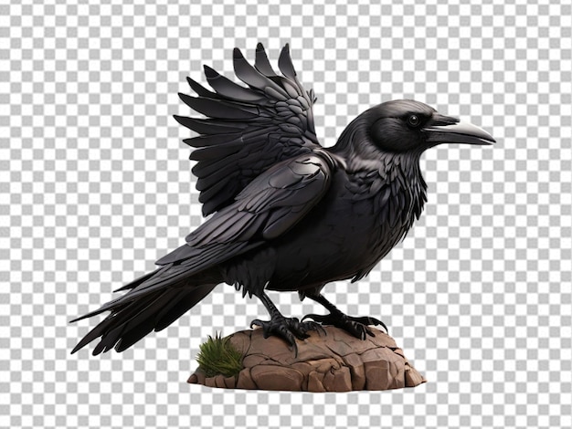 PSD psd van een 3d raven