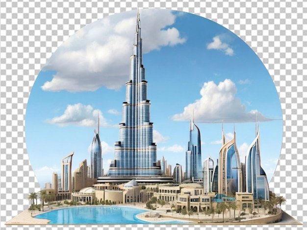 PSD psd van een burj khalif