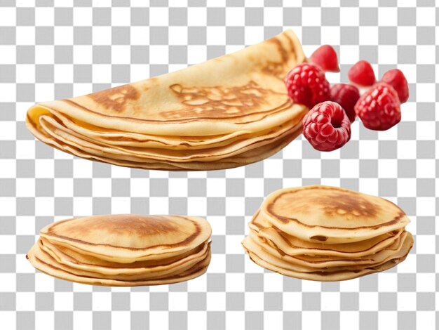 Psd van een crêpes of dunne pannenkoeken