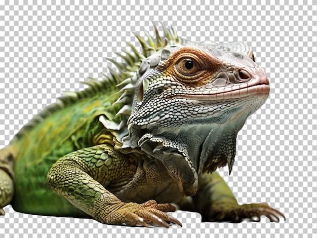 PSD psd van een groene iguana