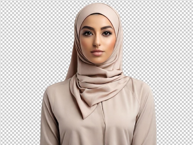 PSD psd van een portret van een vrouw met een hijab