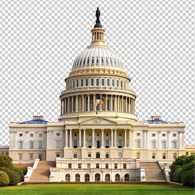 PSD van een Washington DC United State Capitol op een transparante achtergrond