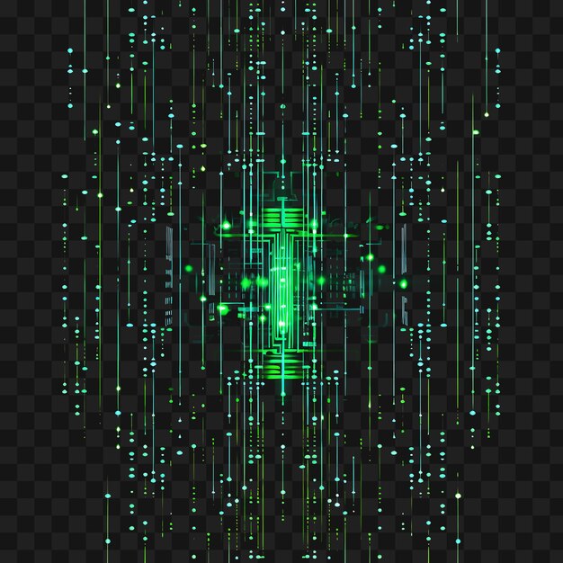 Psd van hacking matrix borderline design neon lines style matrix cod transparent clipart png 4096px