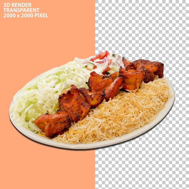 PSD van Indiase en Pakistaanse biryani met Chinese ricce