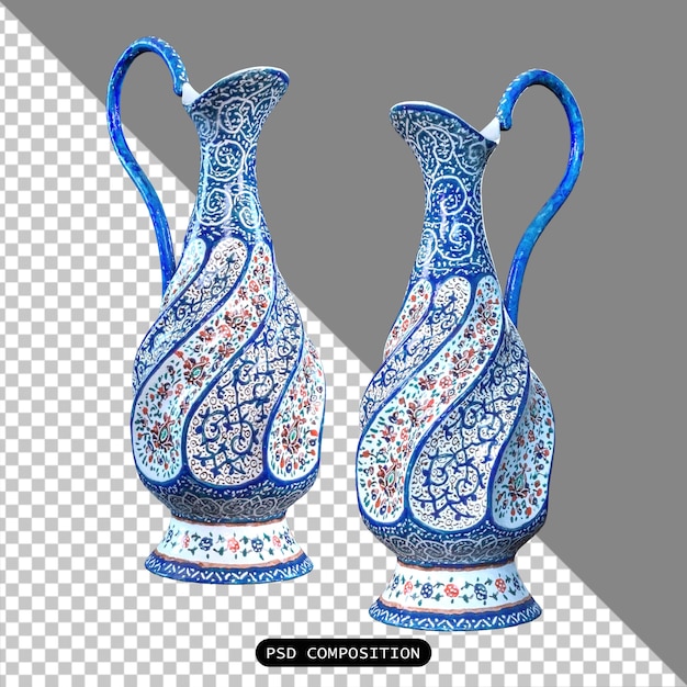 PSD psd vase guci keramiek oude geïsoleerde 3d render illustratie