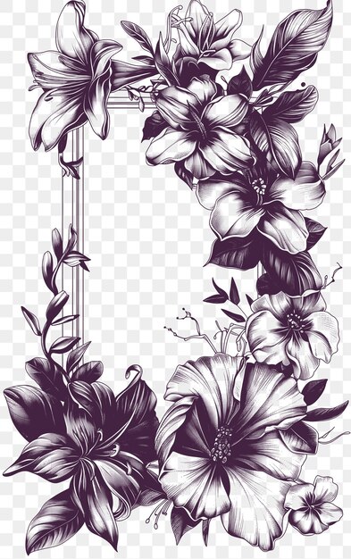 PSD Vector Artistic Postcard Design met een Sketch Frame Style Complete CNC Die Cut Tattoo Design