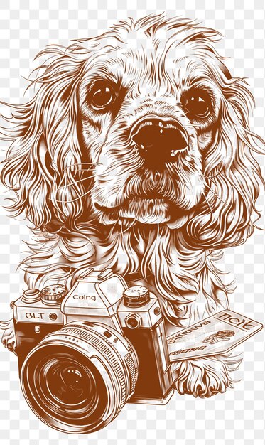 PSD psd vector charming custom black and white cnc illustration pet portraits and outline art tattoo