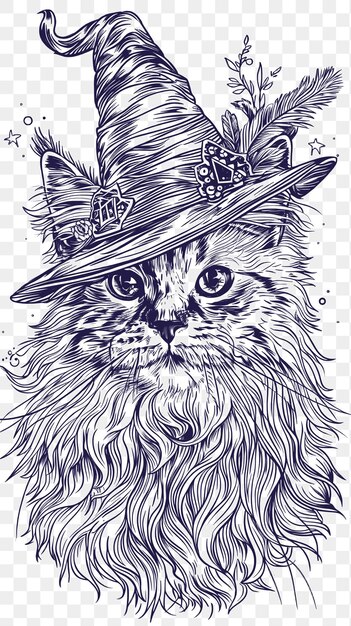 PSD psd vector charming custom black and white cnc illustrazione ritratti di animali domestici e outline art tattoo