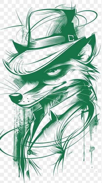 Psd vector charming custom black and white cnc illustration pet portraits and outline art tattoo