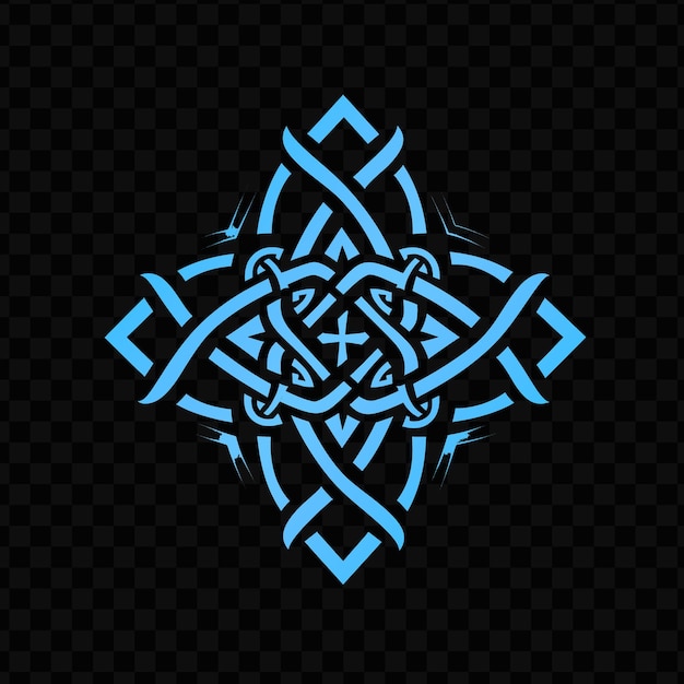 Psd Vector Legendary Celtic Cross Logo Z Węzłem I Węzłem Trójcy Creative Design Tattoo Ink