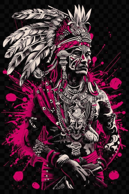 Psd vector of vivid and intricate warrior and medieval portraits in vector and digital art tshirt