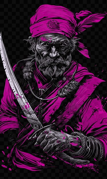 PSD psd vector of vivid and intricate warrior and medieval portraits in vector and digital art tshirt