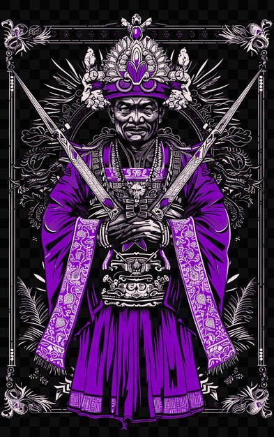 PSD psd vector of vivid and intricate warrior and medieval portraits in vector and digital art tshirt