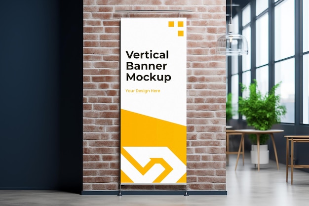 PSD Vertical Banner Mockup