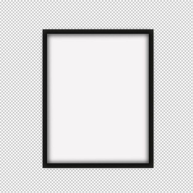 PSD Vertical Photo Frame Mockup