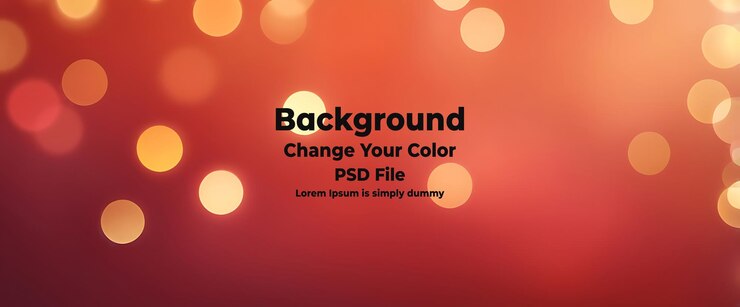 PSD psd vibrant coral pink bokeh background with warm golden lights summery and elegant