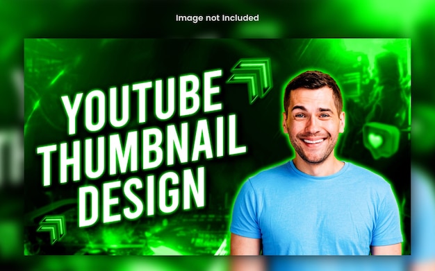 PSD psd video review youtube channel thumbnail and web banner