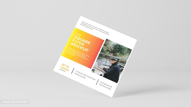 PSD vierkante flyer mockup