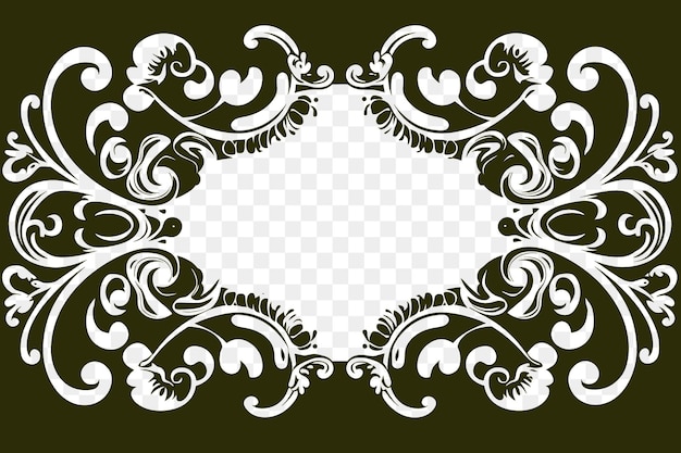 Psd vintage en monochrome cnc frames vector en die cut ontwerpen voor unieke home decor outline