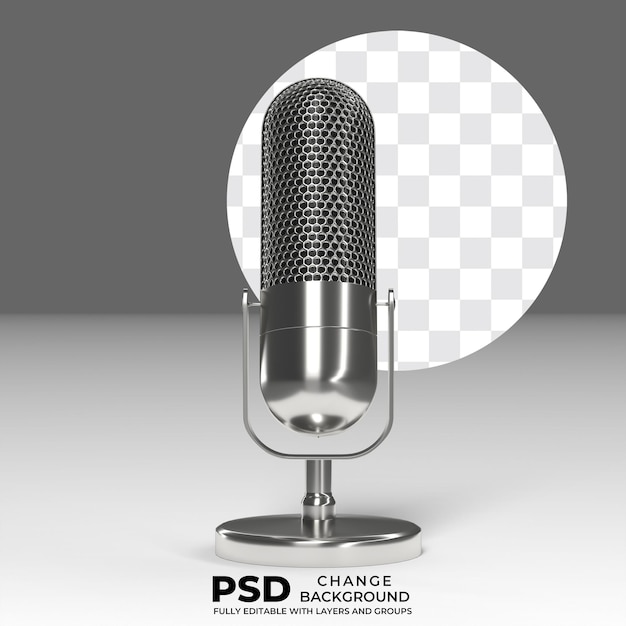 Podcast per microfono vintage psd