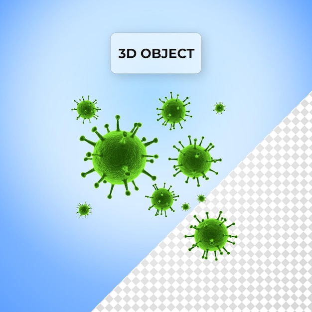 Прозрачный фон PSD Virus PNG