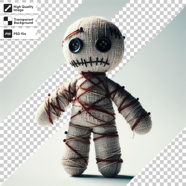 PSD psd voodoo doll occult magic on transparent background with editable mask layer