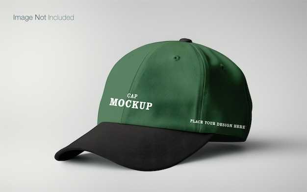 PSD psd vooraanzicht van premium cap mockup design geïsoleerd