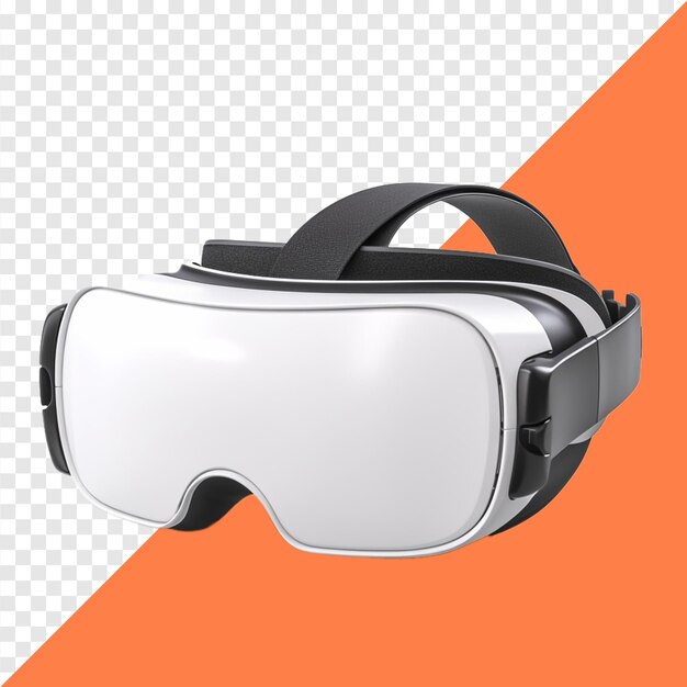 PSD VR glasses on isolated background