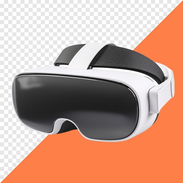 PSD VR glasses on isolated background