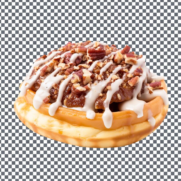 Psd waffle belgian waffle isolated on transparent background