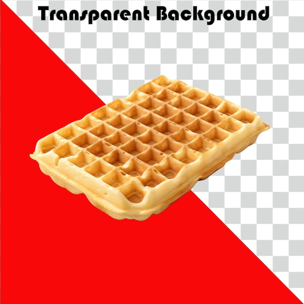 Psd waffle transparent background