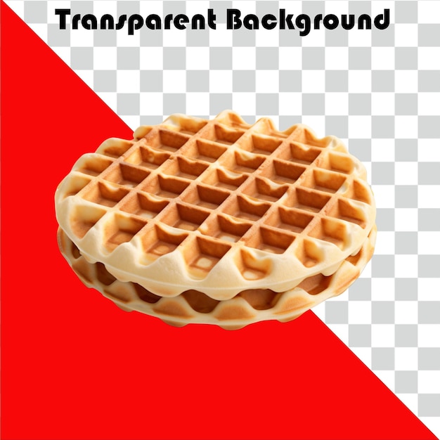 Psd waffle transparent background