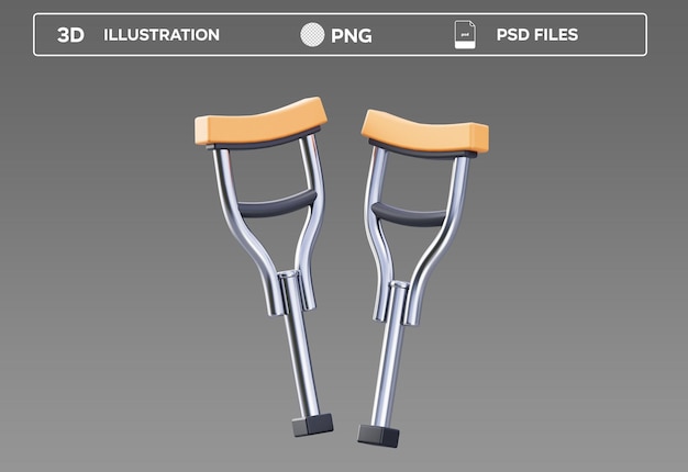 PSD 기 보조 3D 일러스트레이션